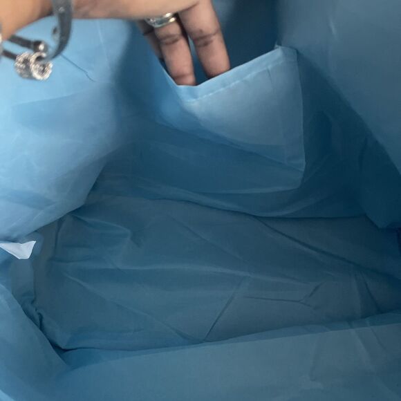 Paradise Women’s Resort Ready Woven Tote Bag Tan Blue Snap Closure Large - Picture 7 of 12